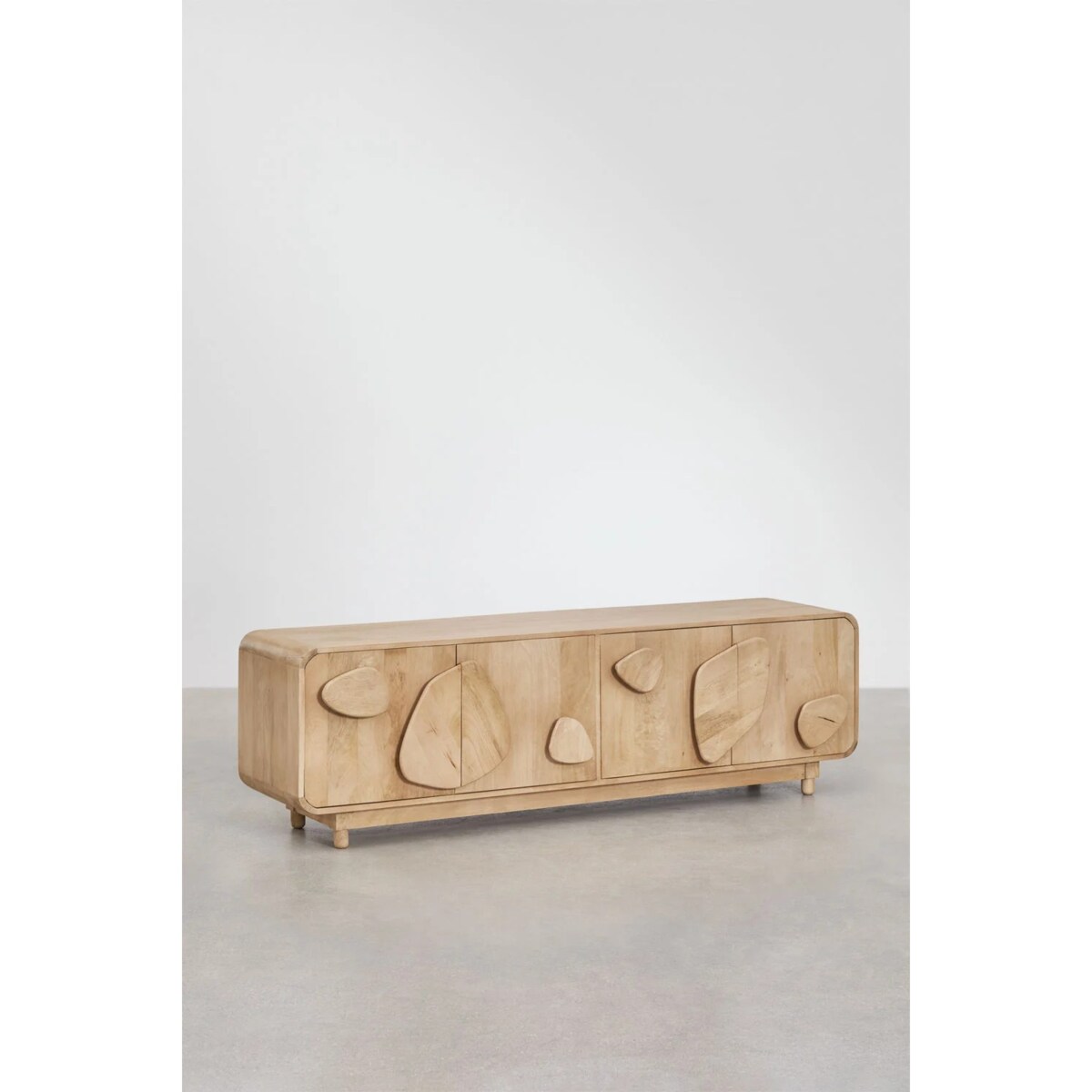 Szafka RTV z drewna mango Joel 180x40 cm