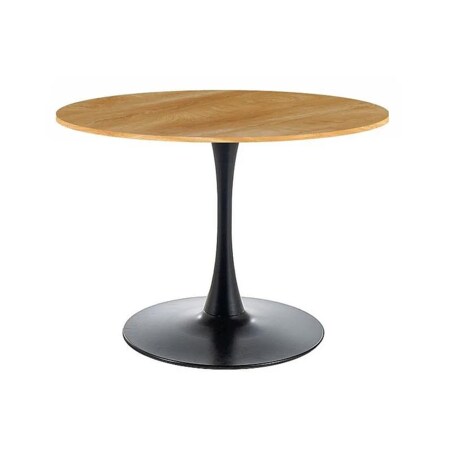 Stół okrągły AMADEO II 90x90 dąb/czarny