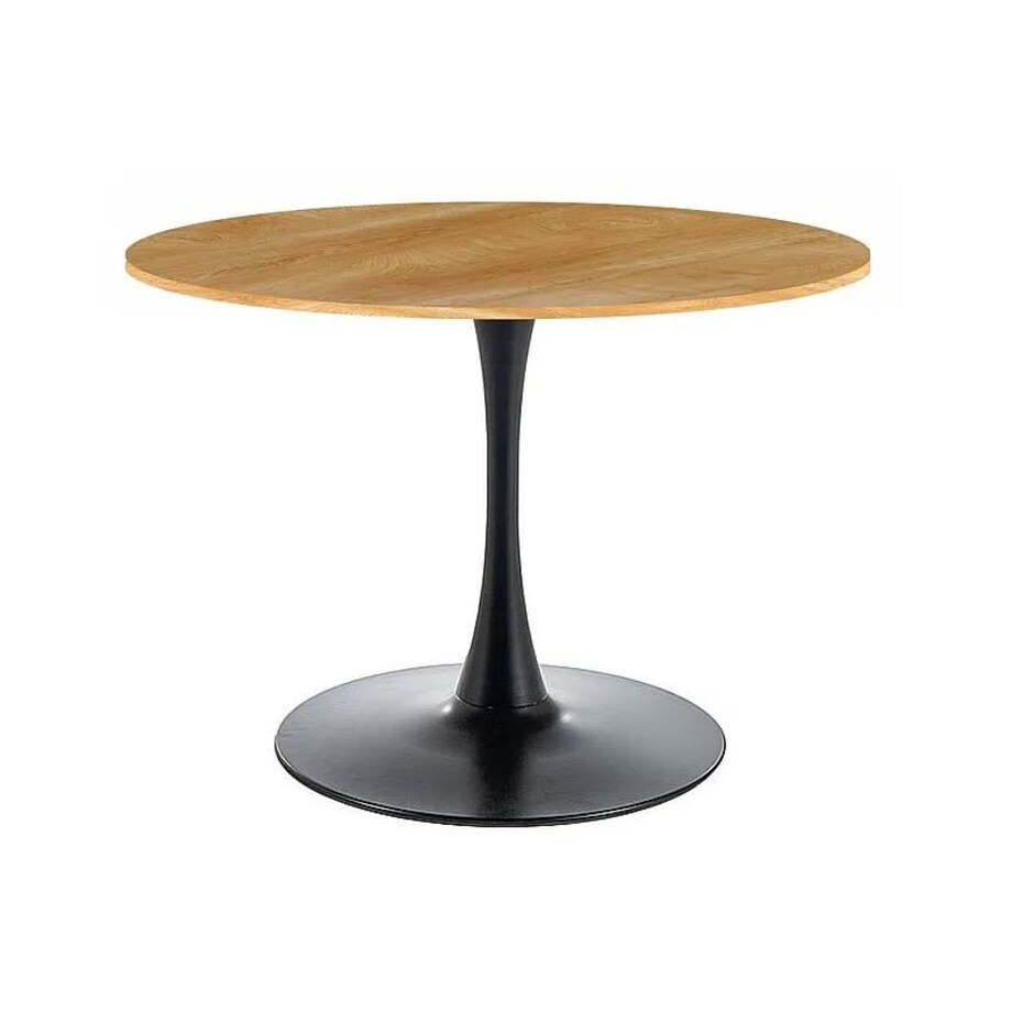 Stół okrągły AMADEO II 90x90 dąb/czarny