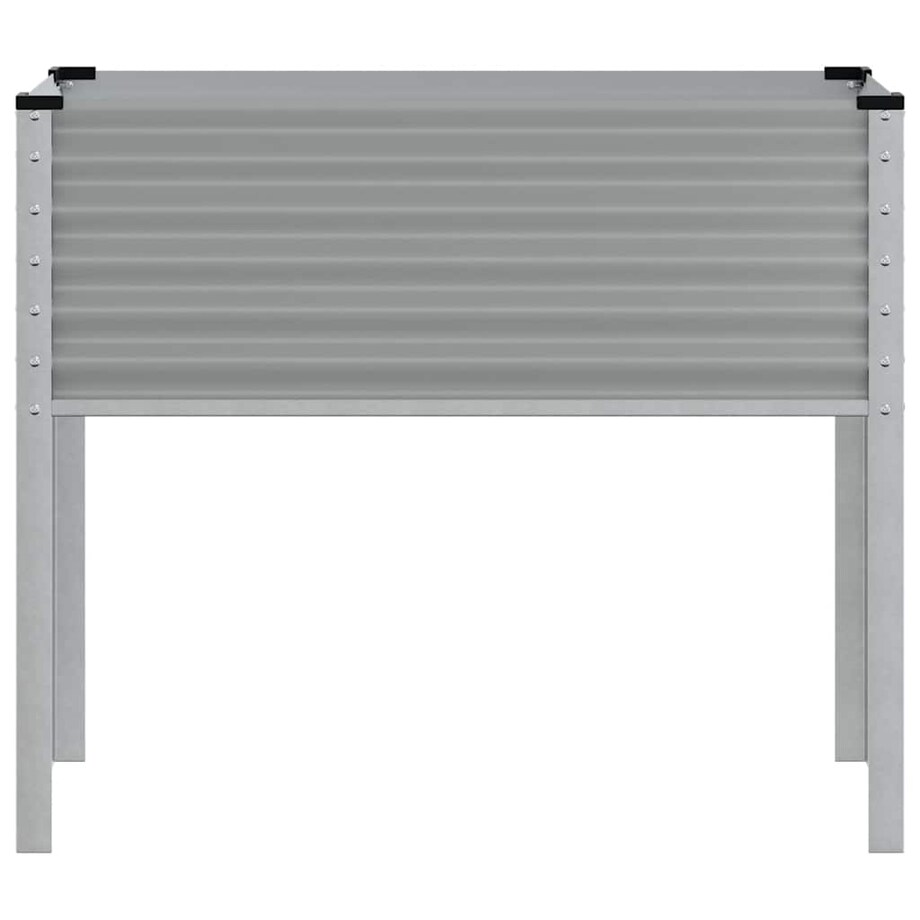 vidaXL Donica ogrodowa, szara, 100x45x90 cm, stal