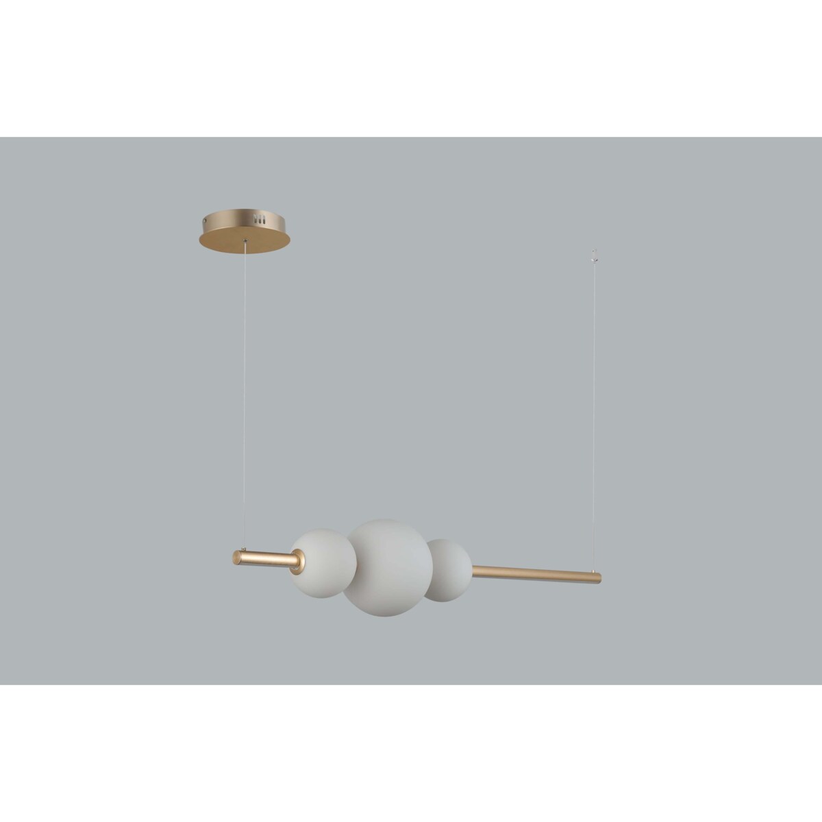 Nowoczesna lampa wisząca Sandra LED 48W kule nad stół złota