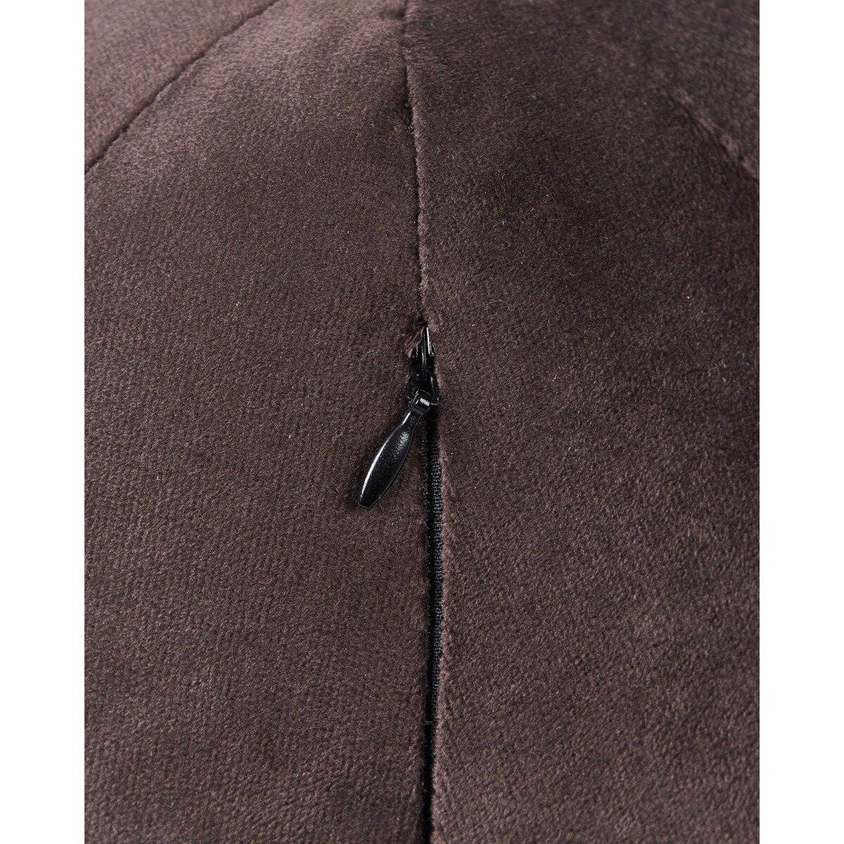 Fotel LEIREN Welur Ciemnobrązowy