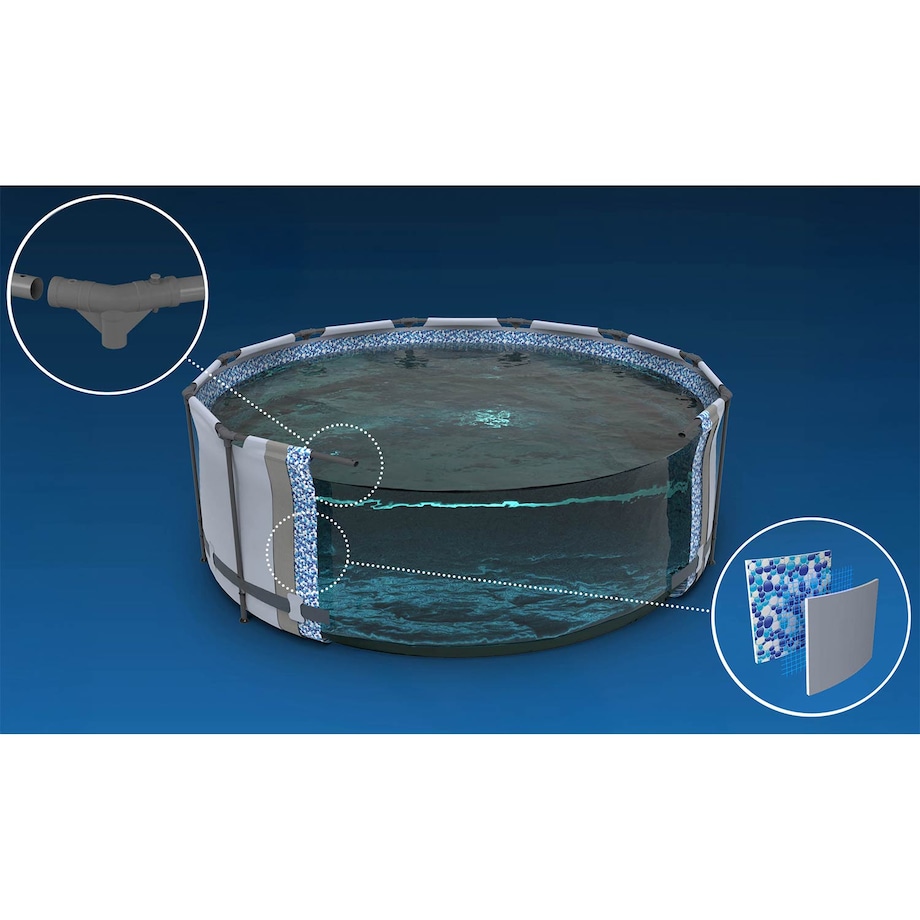Basen ogrodowy stelażowy 366x76 cm Bestway 9w1