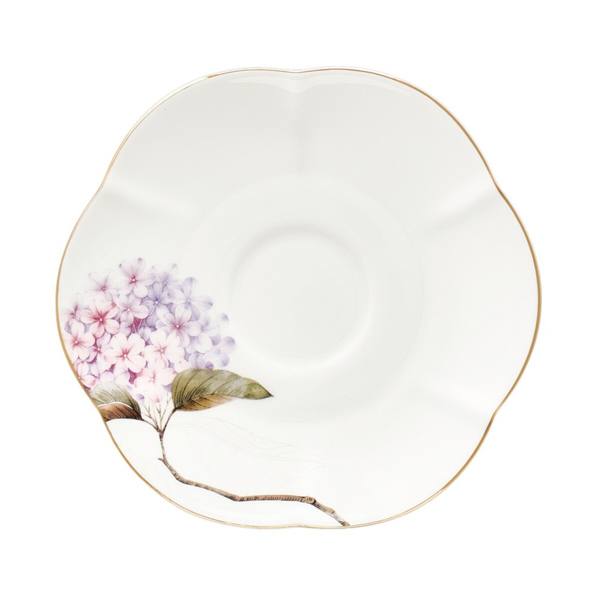 VILLA ITALIA Filiżanka do herbaty porcelanowa 200 ml ze spodkiem MAGIC BLOOMS