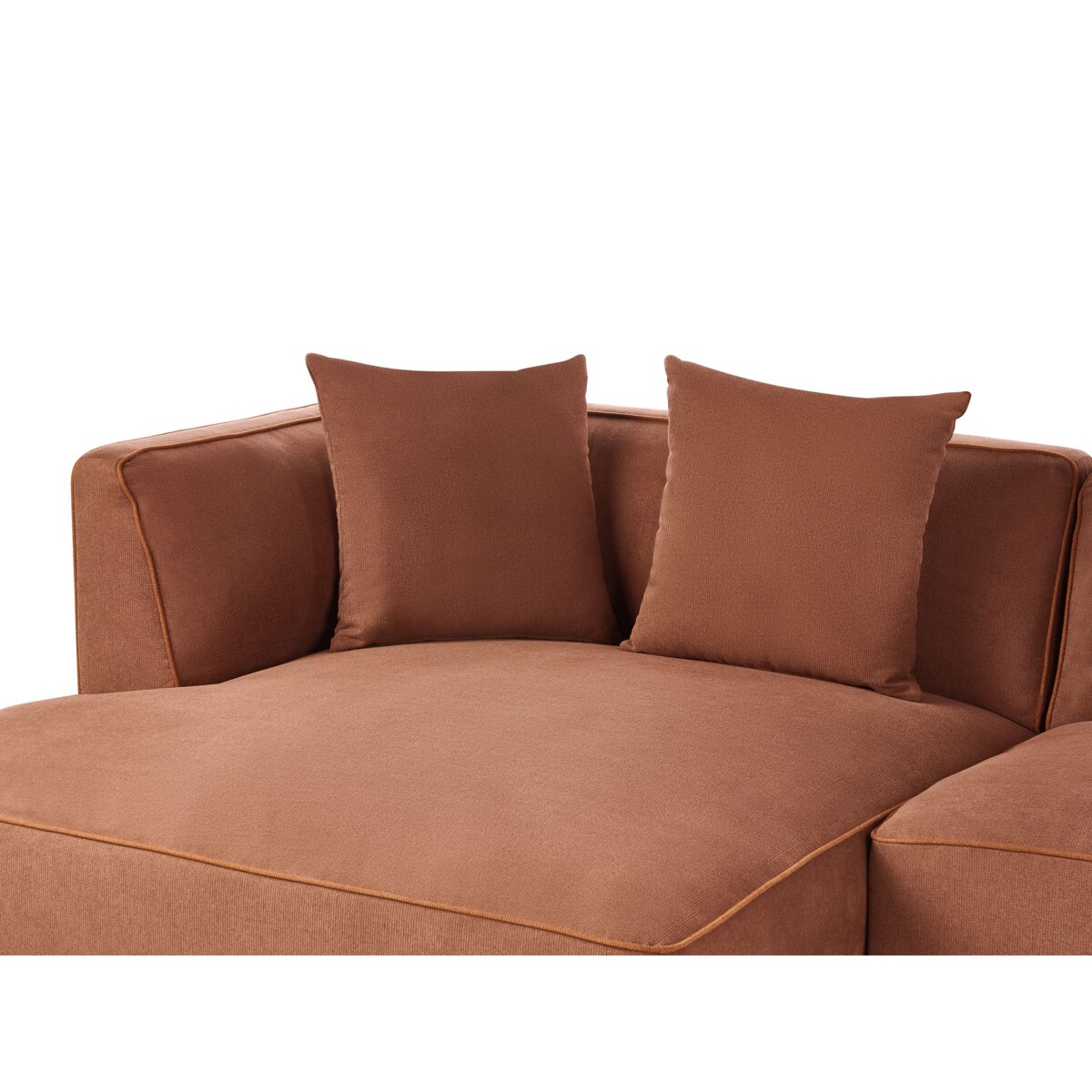 Narożnik dla 3 osób SATER Brązowy Prawostronny