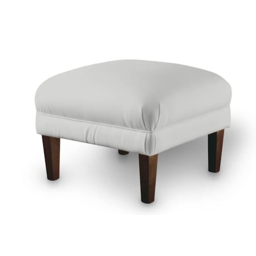 Podnóżek do fotela, gołębi srebrny z połyskiem, 56 x 56 x 40 cm, Damasco