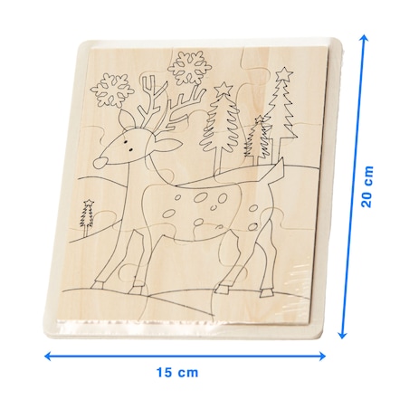 Kolorowanka Obrazek Do Malowania 15X20 Cm Świąteczny Dla Dzieci Renifer