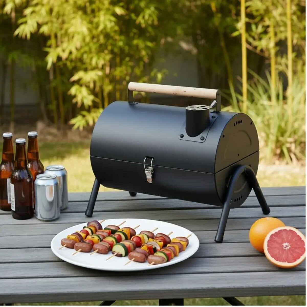 Grill ogrodowy, węglowy, przenośny, turystyczny, KINGHOFF