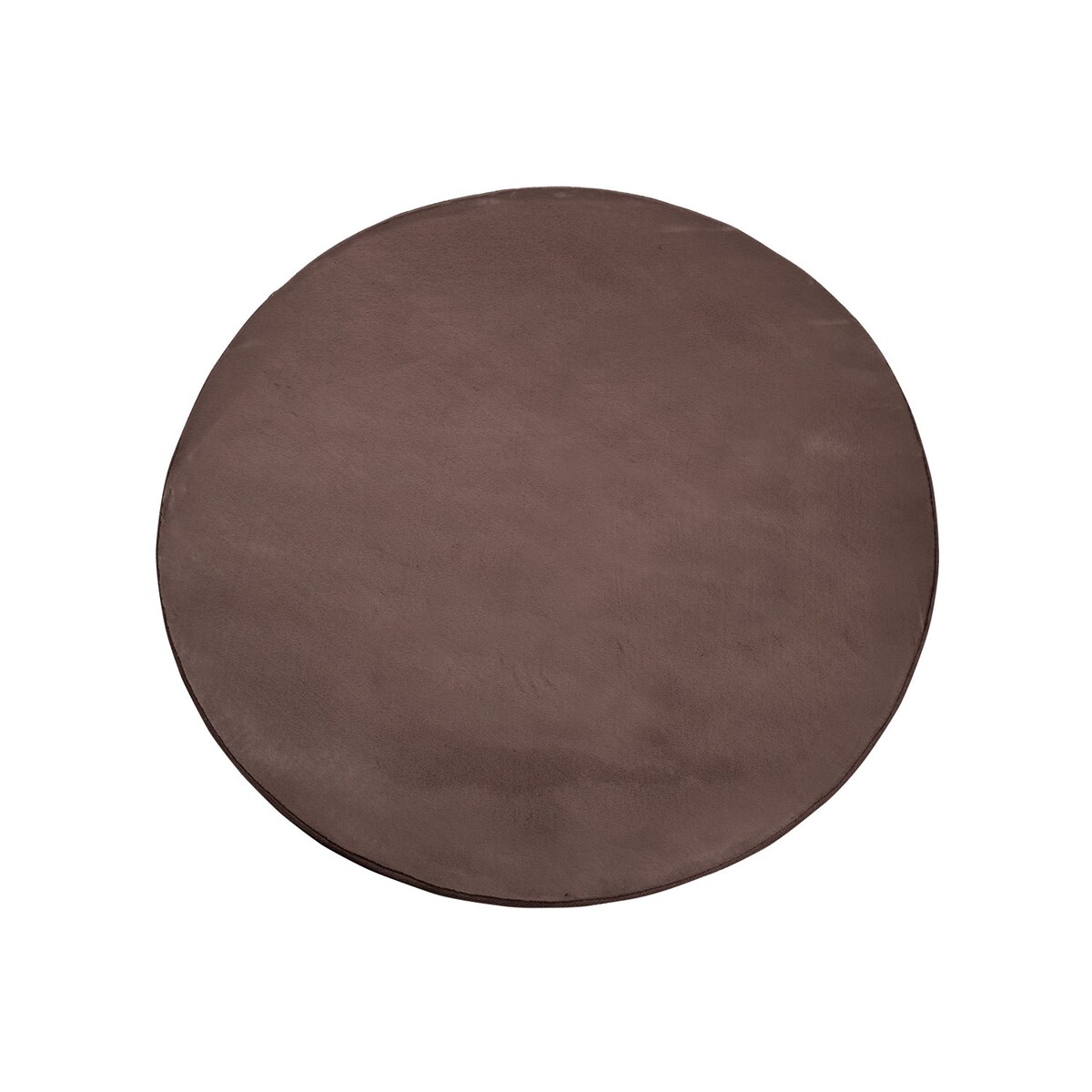 Dywan Rabbit okrągły Ciemnobrązowy Futro Królika Topila 4000 futrzany 160x160