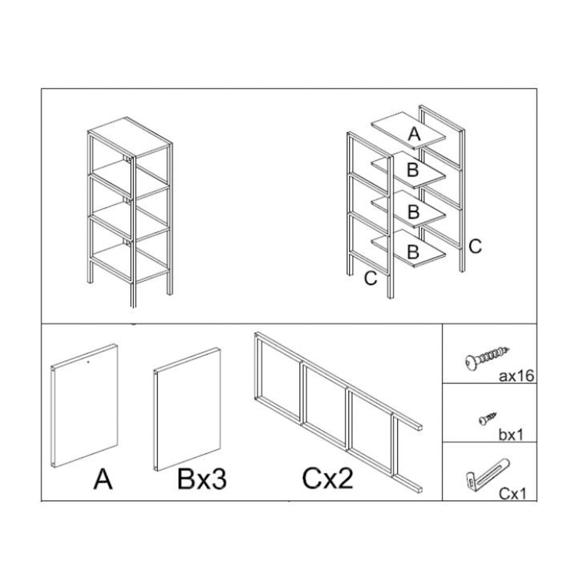 Wąski regał łazienkowy loft, szer. 28 cm