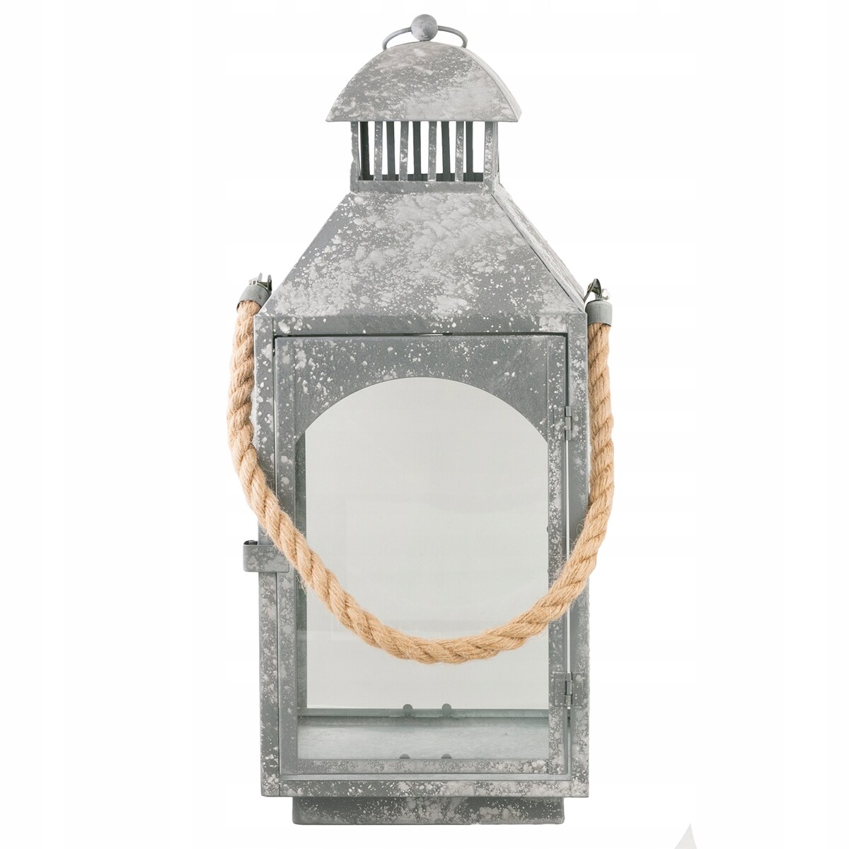 LAMPION SZARY ze sznurkiem wys. 46cm