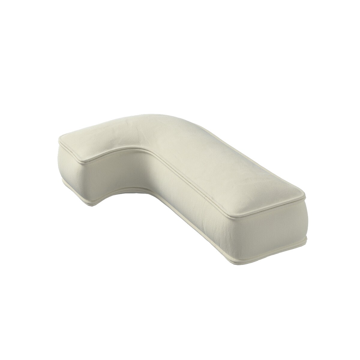 Poduszka literka J, śmietankowa biel, 35x40cm, Posh Velvet