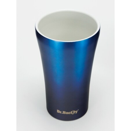 Kubek termiczny na kawę Dr.Bacty Apollo 2.0 - Rekin - 360 ml - Monaco Blue