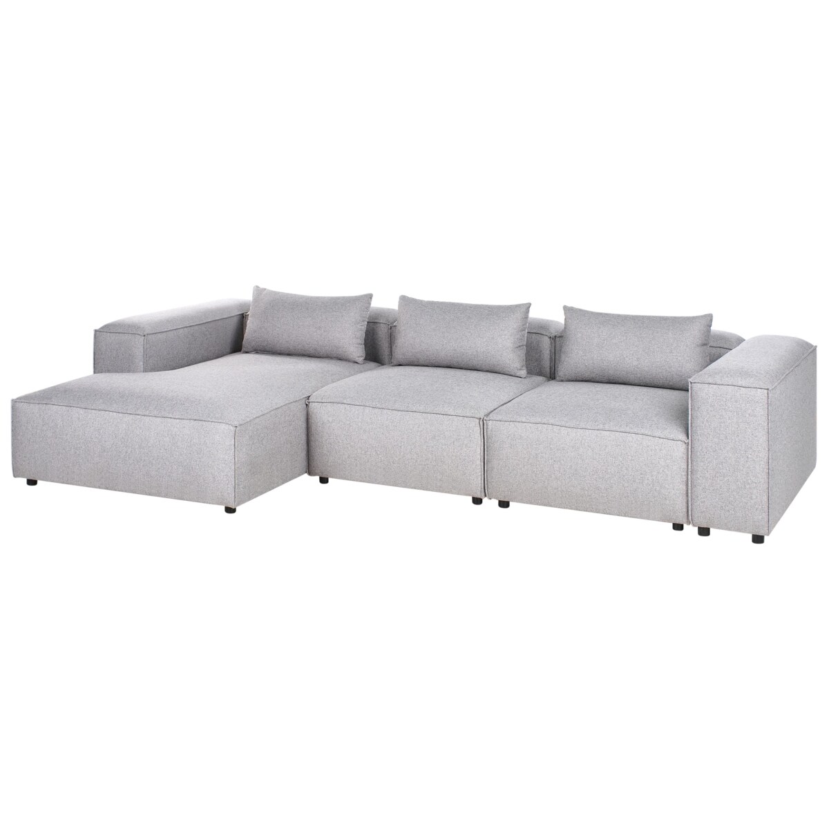 Narożnik modułowy dla 4 osób BRANDE Szary Prawostronny