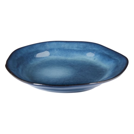 Zastawa stołowa 16-częściowa HAWTHORN Kamionka Niebieski