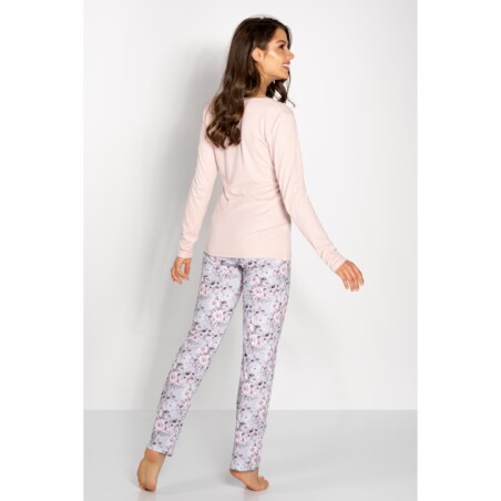 Piżama Margarita Pink-Grey, XL