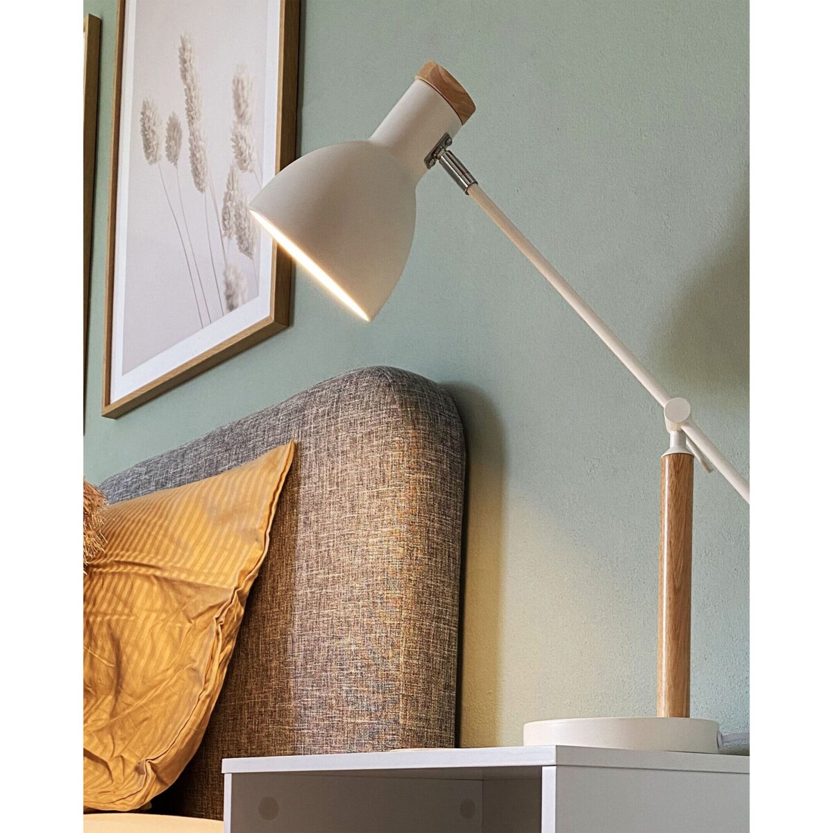Lampa biurkowa PECKOS Regulowana Metal Biały