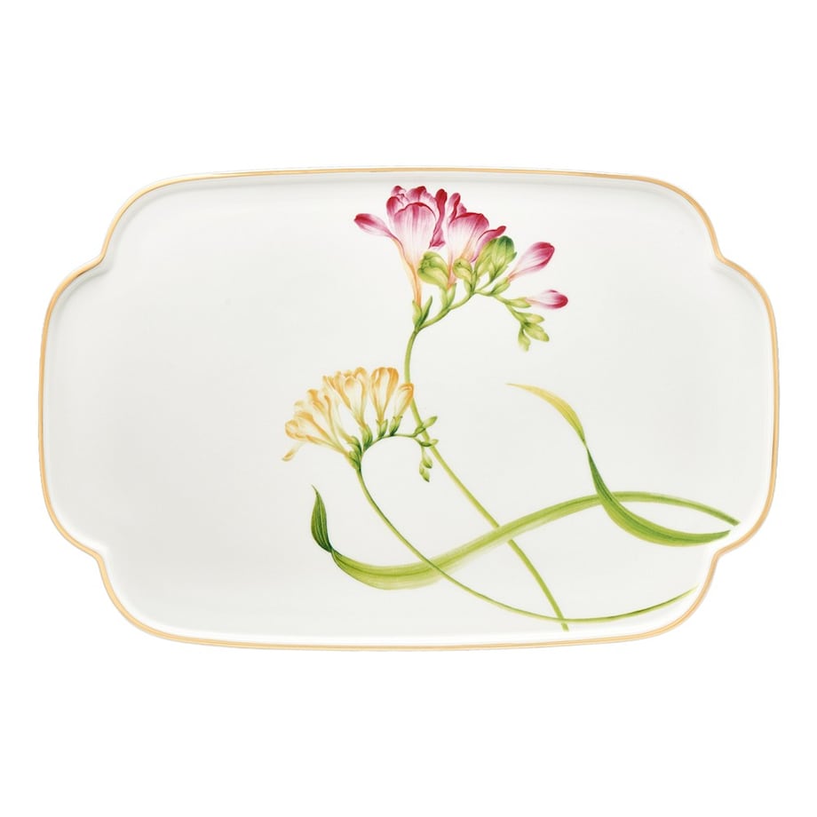 VILLA ITALIA Patera do ciasta porcelanowa Talerz 31,5 x 20,5 cm AROMA di FRESIA
