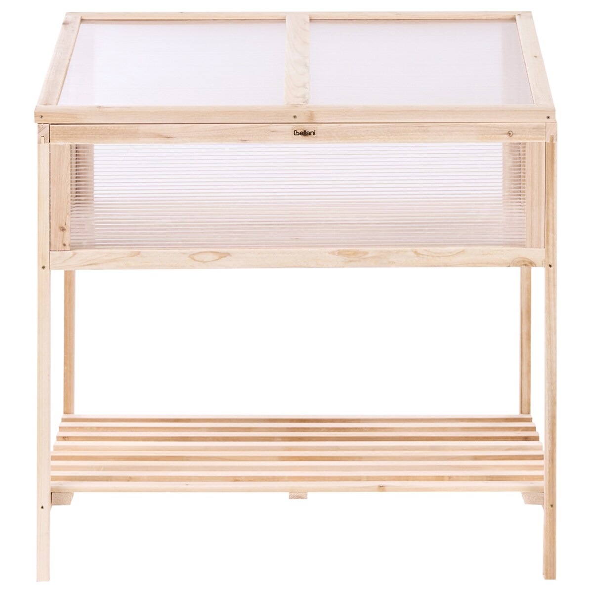 Szklarnia balkonowa ARANOVA 80 cm 58 cm Drewno jodłowe Jasnobrązowy