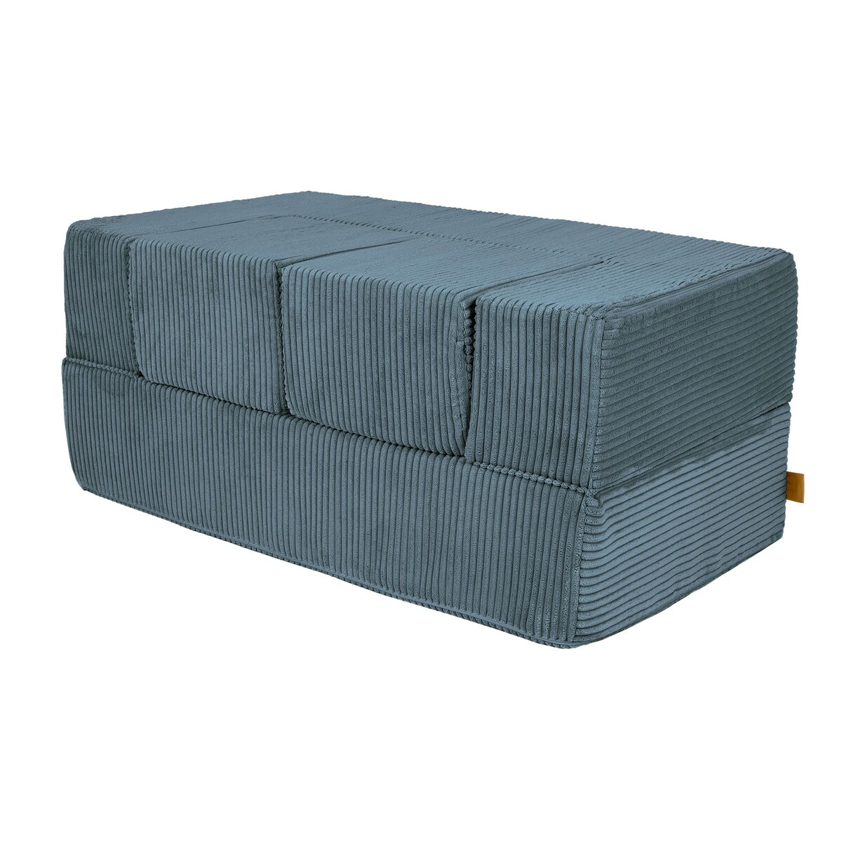 Piankowa Sofa Kostka dla Dzieci - Sofa do Pokoju Dziecięcego, Aesthetic, Turkusowa