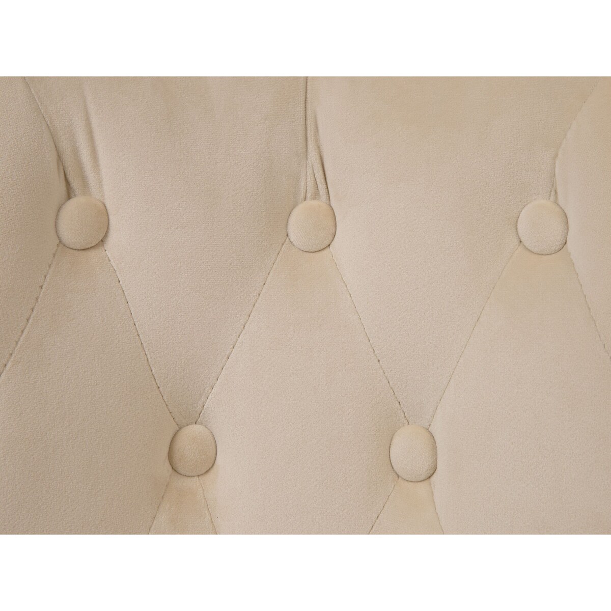 Krzesło biurowe regulowane welurowe beżowe PARRISH