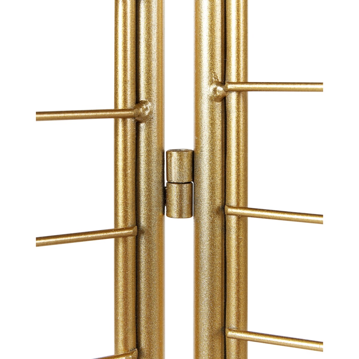 3-panelowy składany parawan pokojowy metalowy 135 x 170 cm złoty NOALE