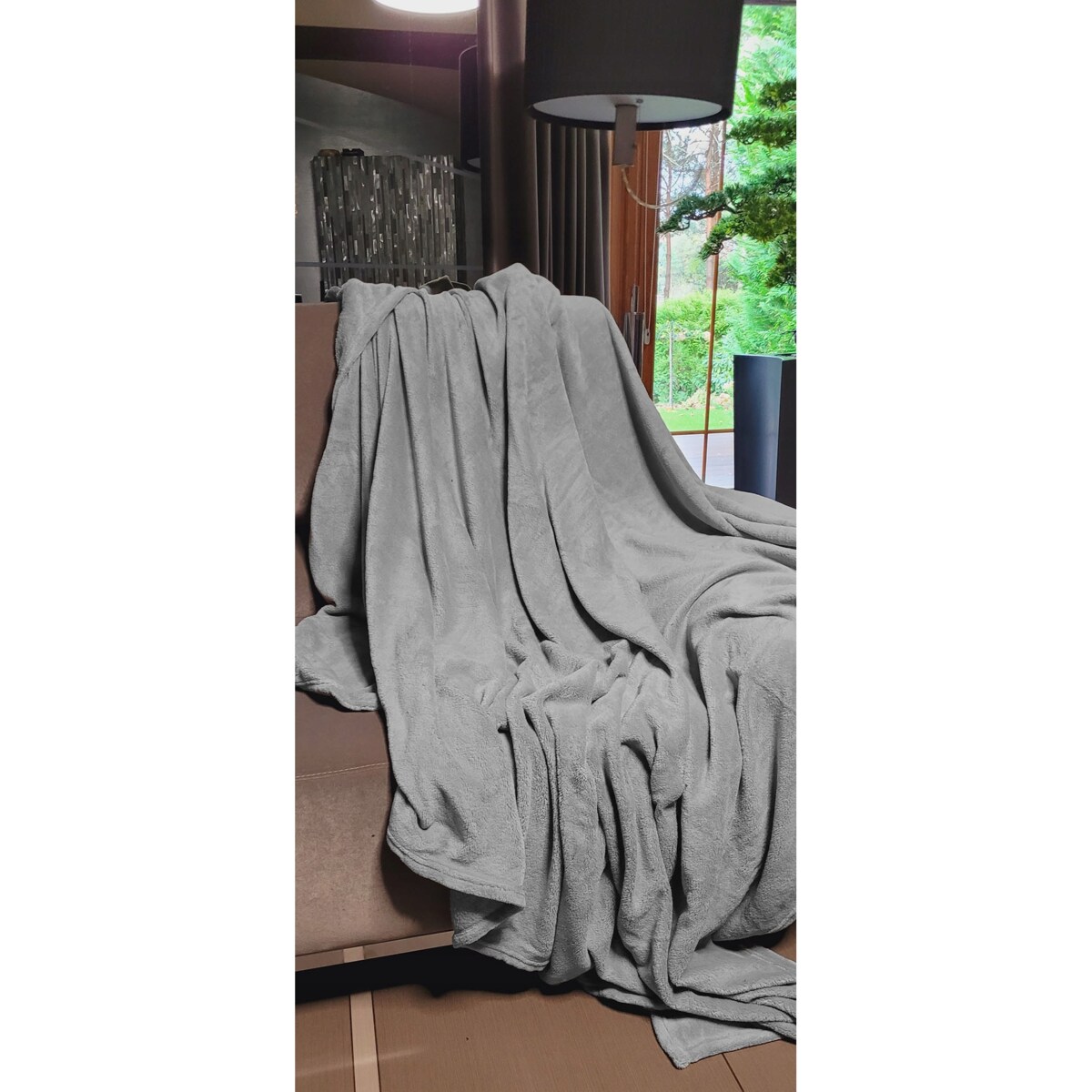 KOC POLAROWY 200x220 cm SZARY