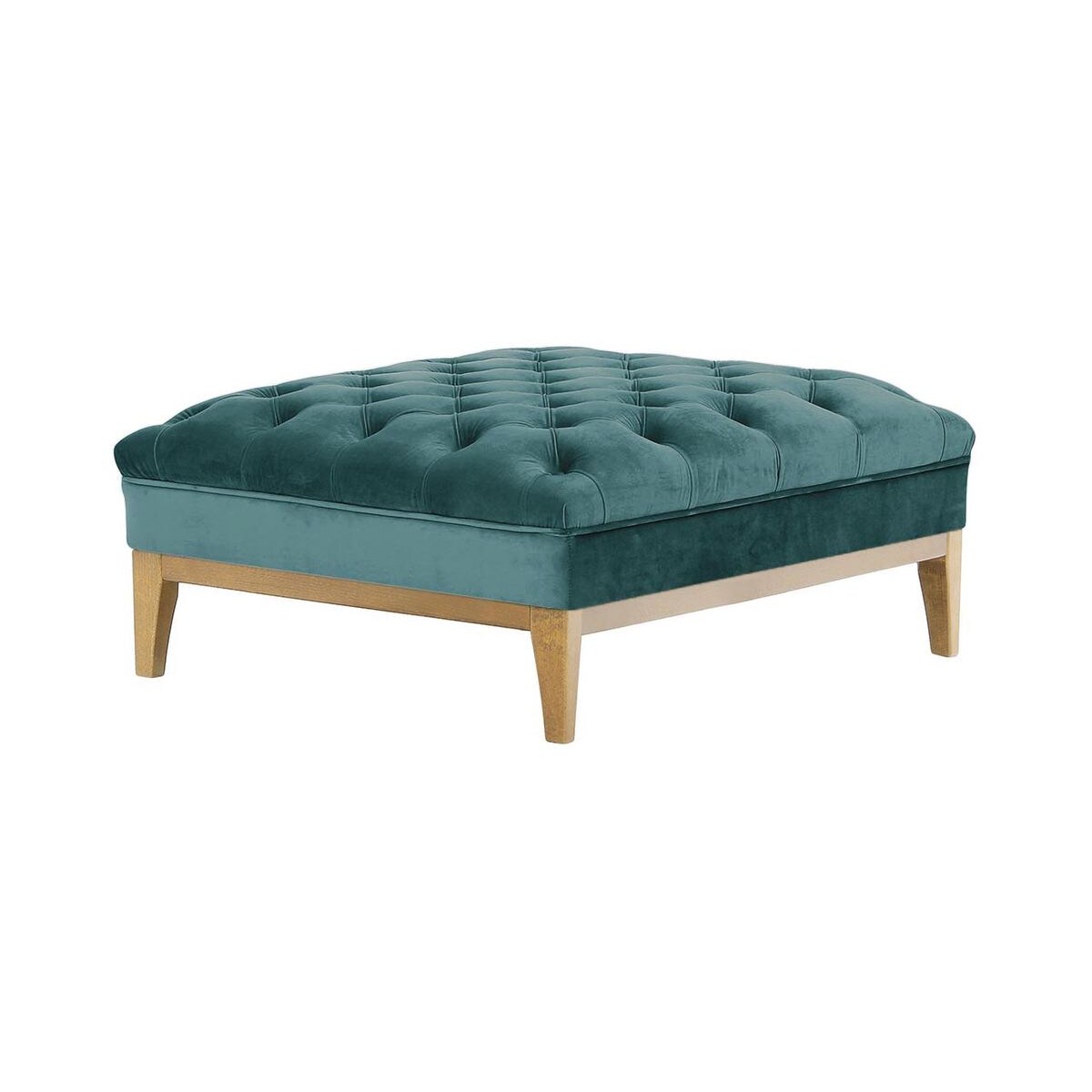 Pufa Chesterfield Modern Wood-Velluto 12