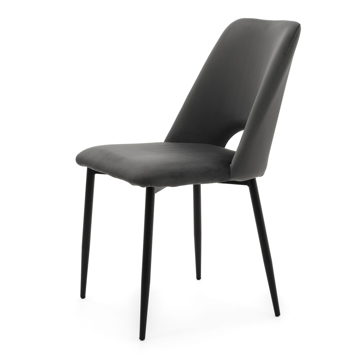 KRZESŁO TAPICEROWANE WELUROWE DO SALONU JADALNI GLAMOUR SZARE ORO