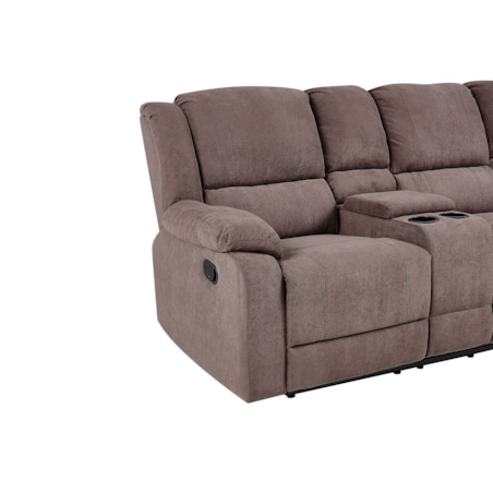 Sofa z manualną funkcją relaksu beżowa ROKKE