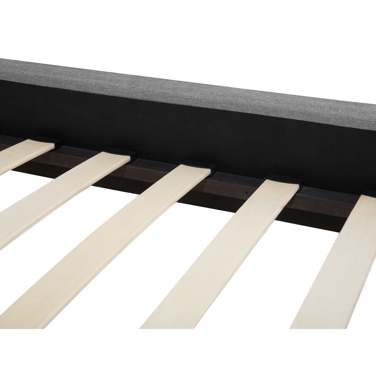 Łóżko tapicerowane 160 x 200 cm szare COLMAR