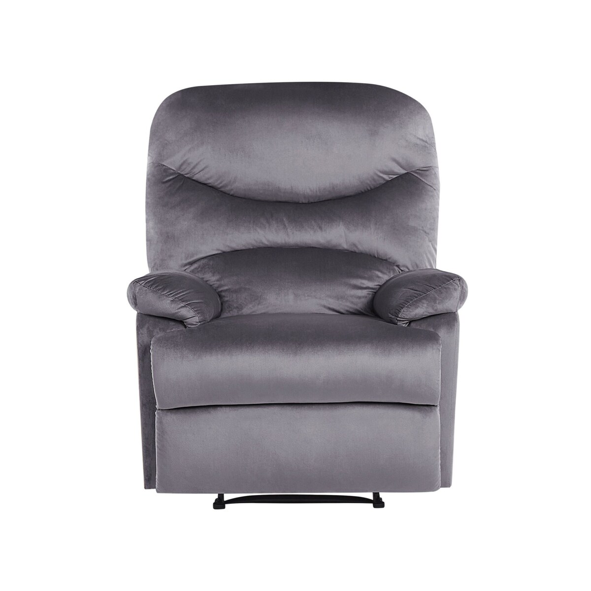 Fotel rozkładany welurowy szary ESLOV