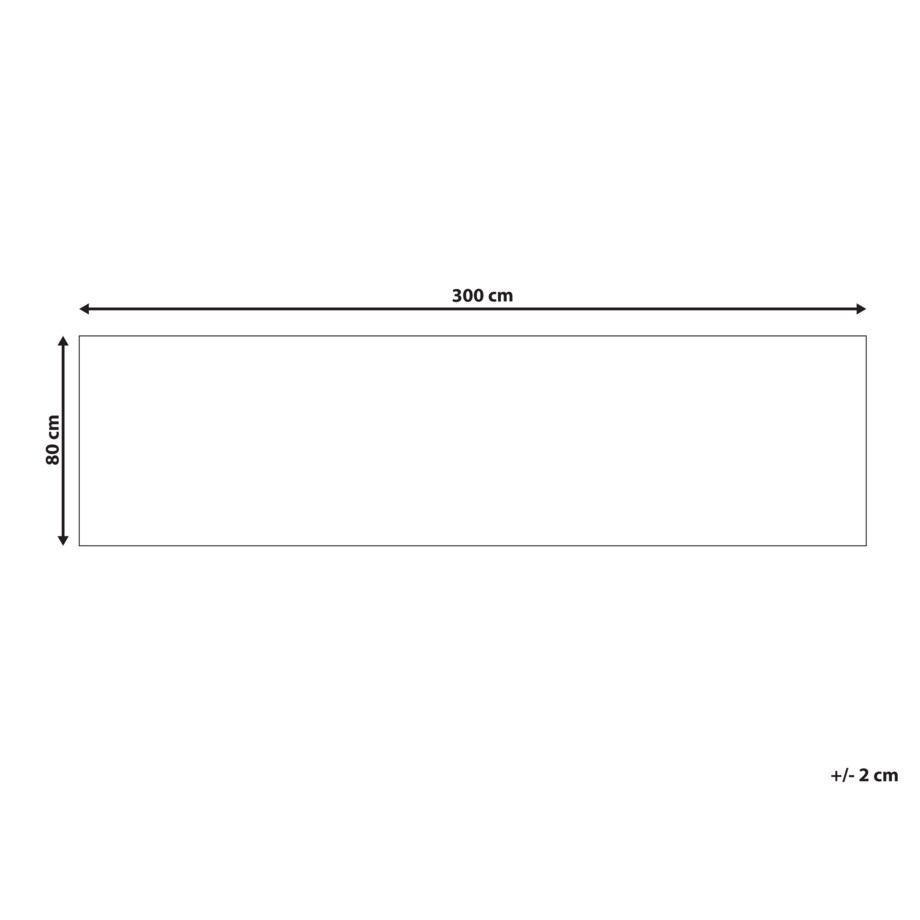 Dywan bawełniany 80 x 300 cm wielokolorowy BESLER