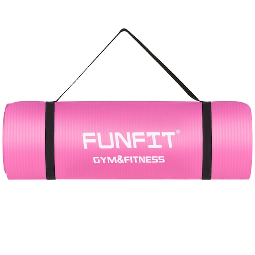 Mata Fitness 183x61 cm do jogi i ćwiczeń FUNFIT różowa