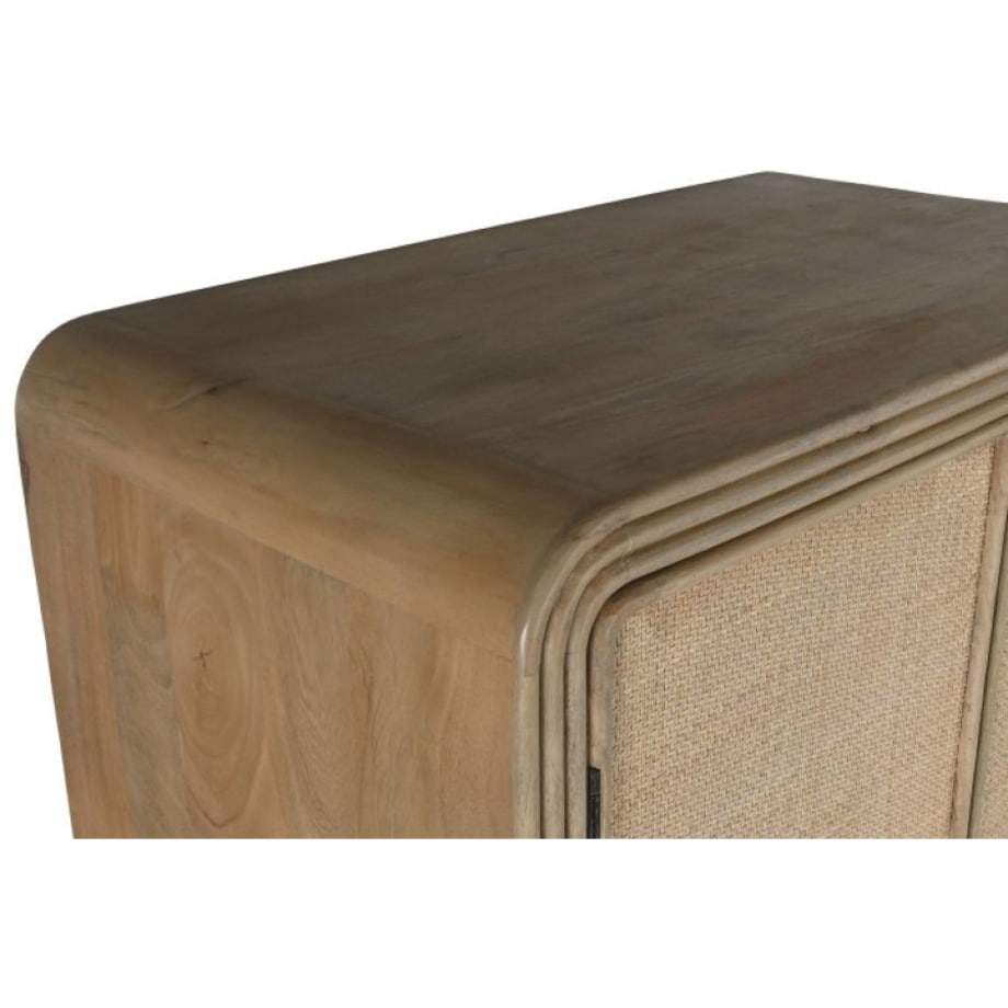 Komoda Szafa drewniano-rattanowa 190x100x55 cm VIVI - IV