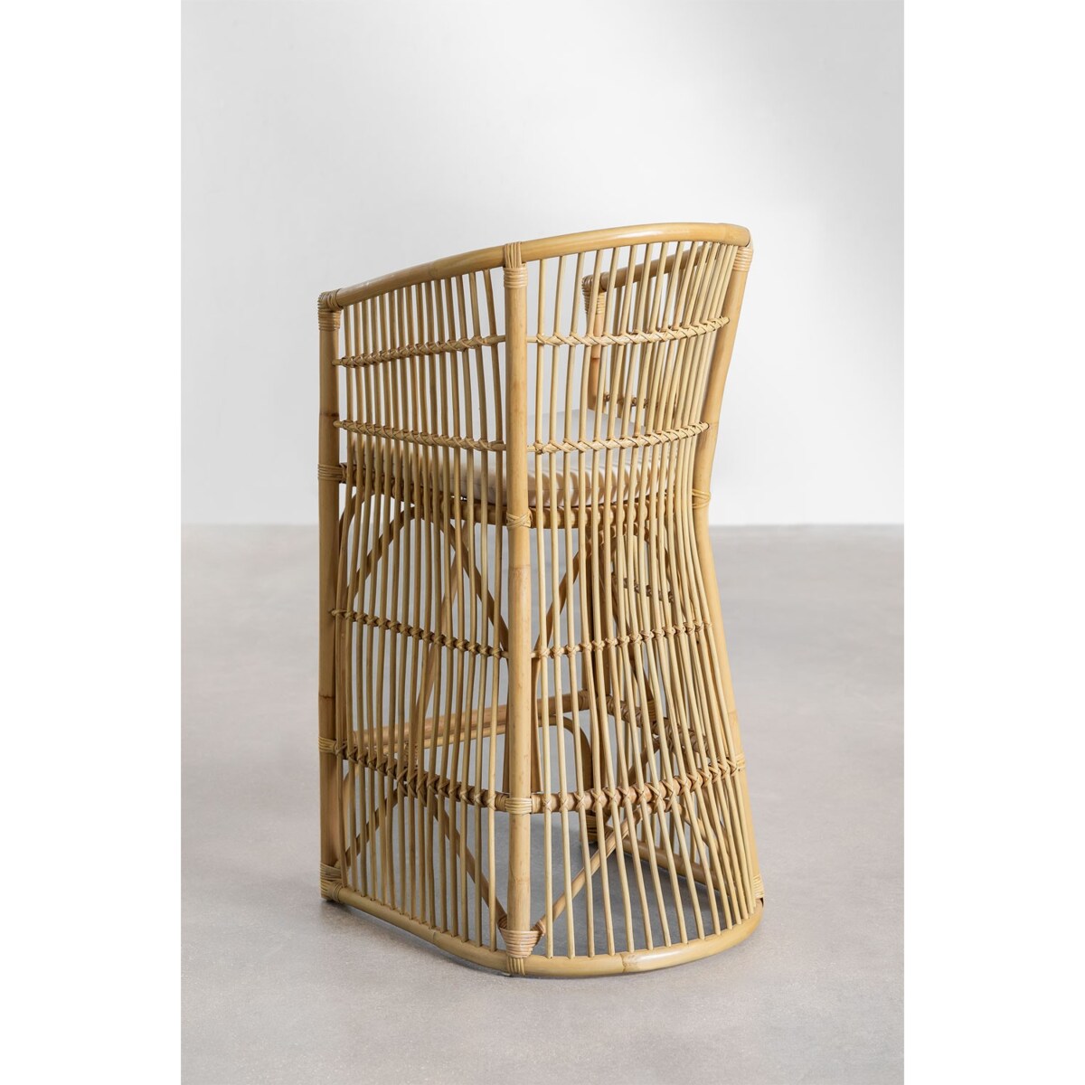 Krzesło barowe rattanowe z poduszką Isabel