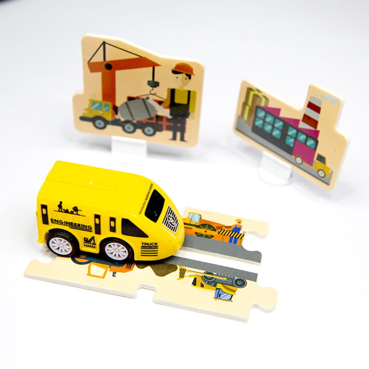 Droga - tor dla samochodów Budowa - Puzzle 44 elementy