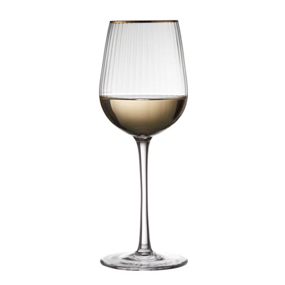 Kieliszki do białego wina Palermo 300 ml 4 sztuki złote 27578