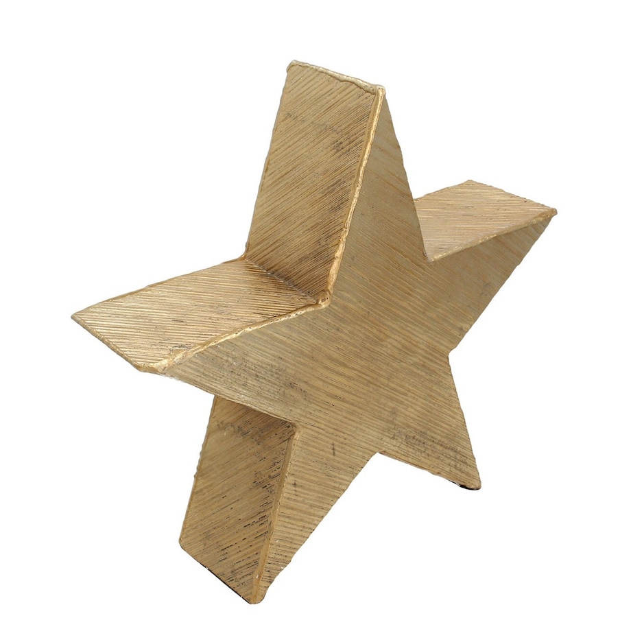 Dekoracja Gold Star 32cm boże narodzenie, święta, świąteczne, złoty, 34 x 8 x 32 cm