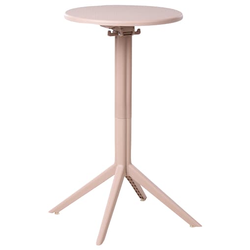 Stolik ogrodowy barowy LEGRENA 60 cm 60 cm Beżowy