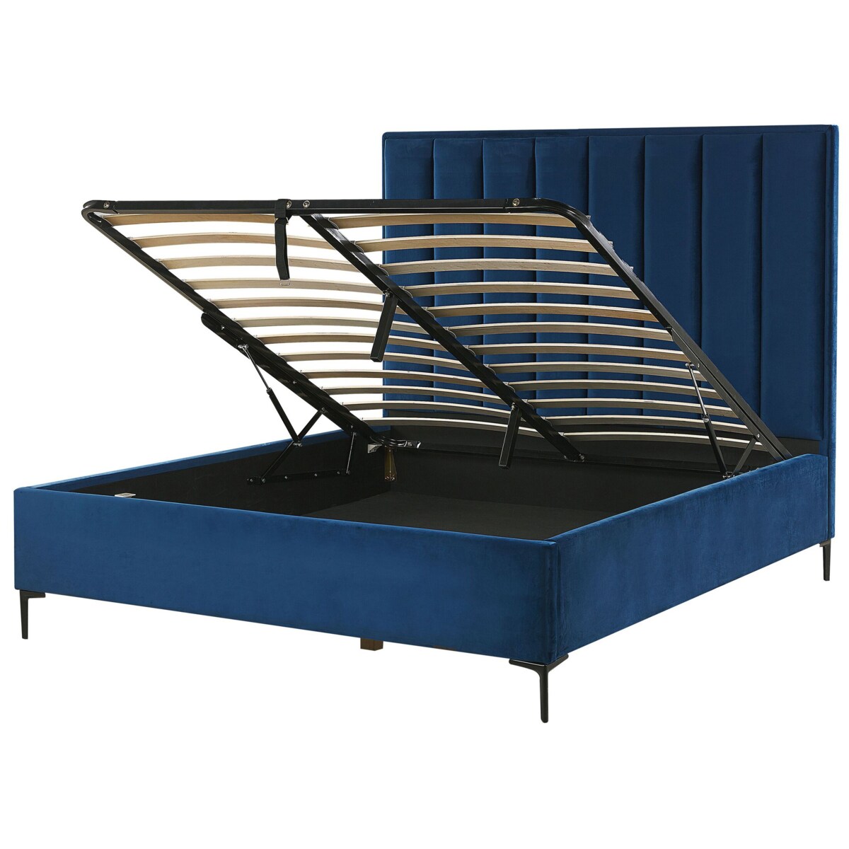 Zestaw do sypialni Welur SEZANNE 140 x 200 cm Granatowy