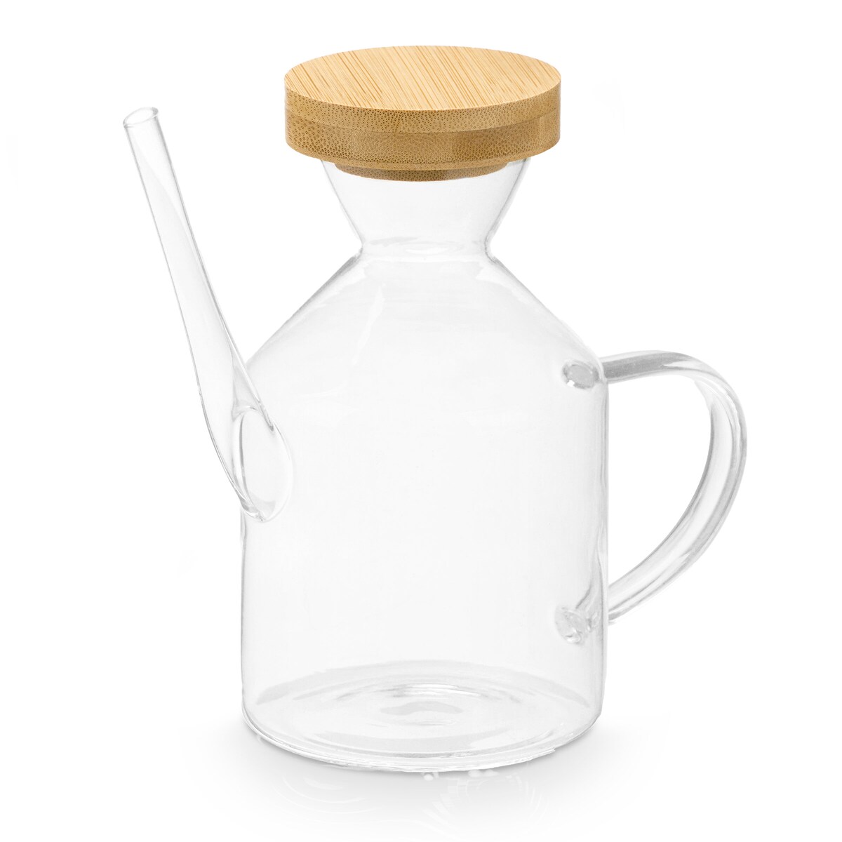 Butelka na oliwę INTRA z bambusową pokrywką, 600 ml