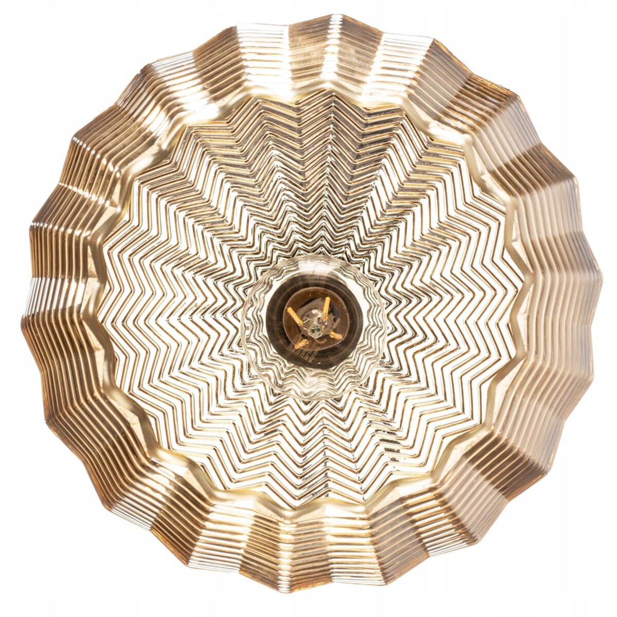 Lampa Sufitowa Wisząca Szklana Retro Szkło