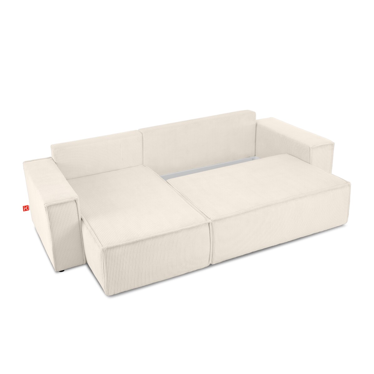 KONSIMO NAPI Uniwersalny narożnik z funkcją spania, kolor ecru, prawy/lewy