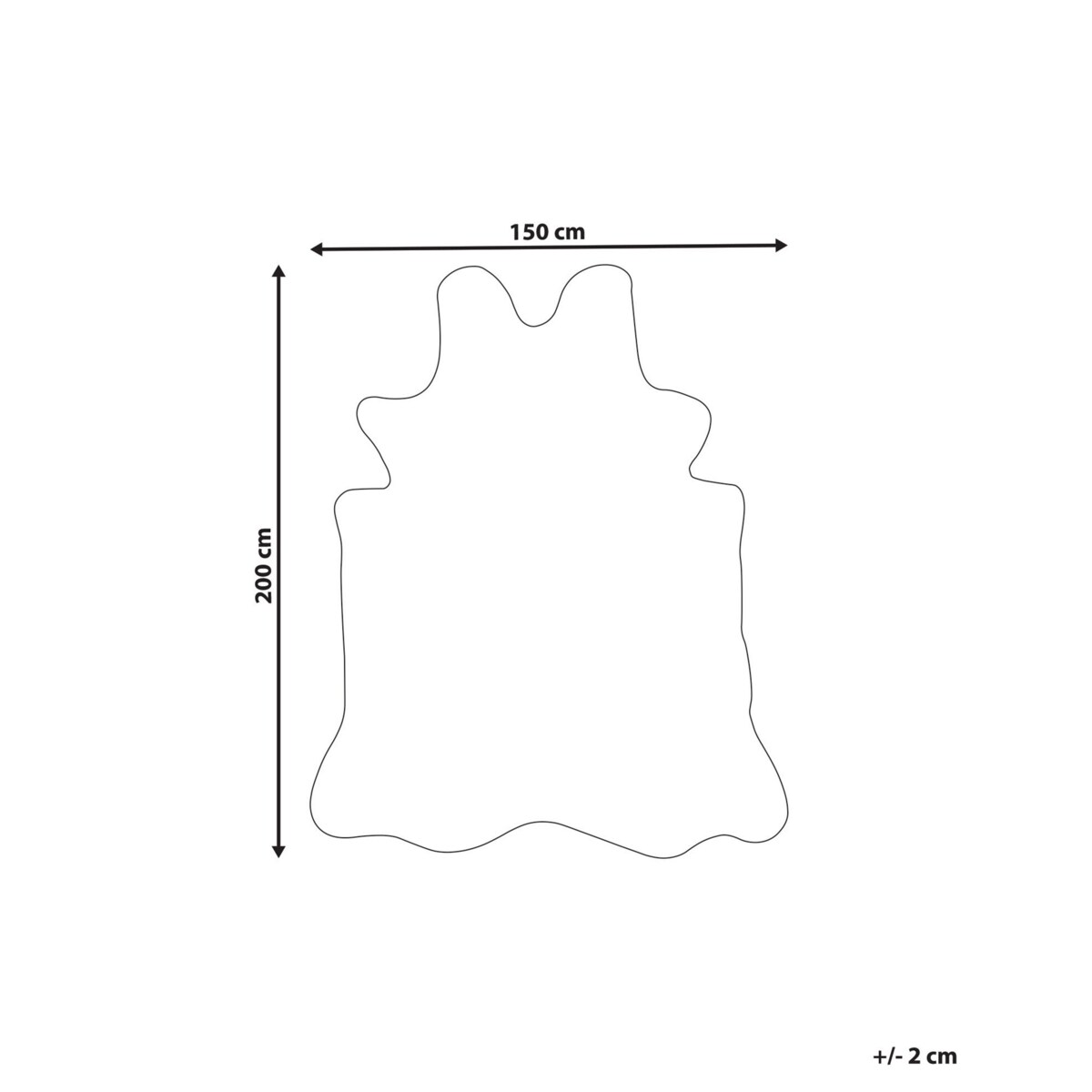 Dywan ze sztucznego futra w cętki 150 x 200 cm beżowo-czarny OSSA