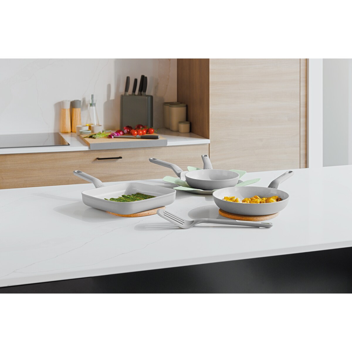 Zestaw patelni 4-el. Balance Eco Grey + łopatka BergHOFF