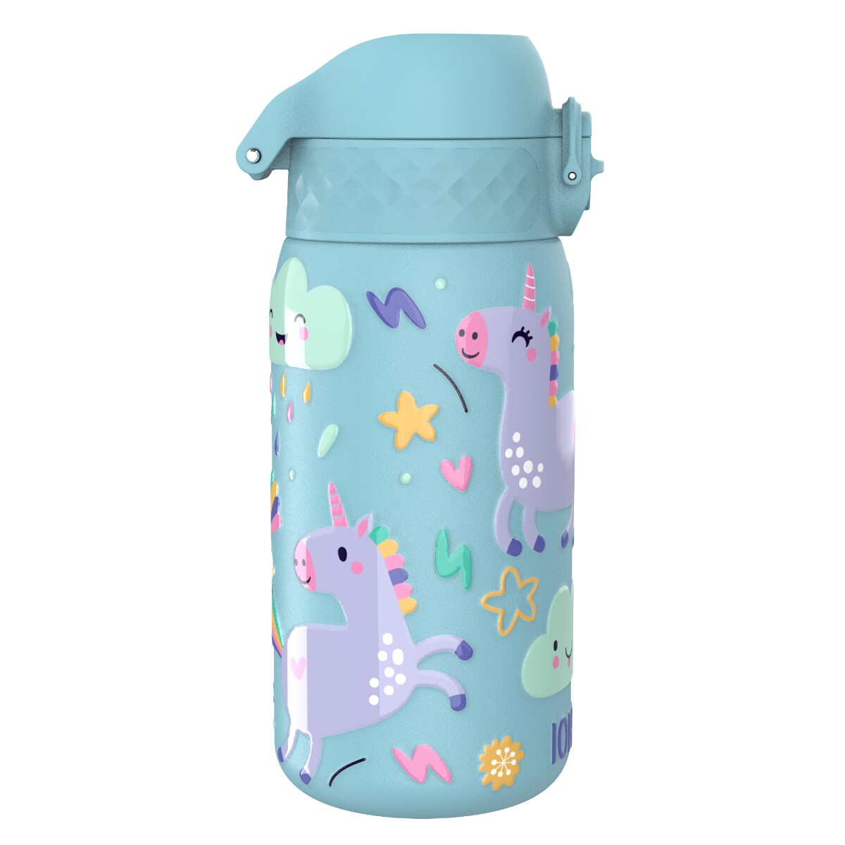 Butelka ION8 Single Wall I8SS400PBUNI (MR) Unicorns (Alaskan Blue)