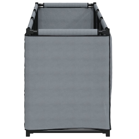 vidaXL Skrzynia do przechowywania, szara, 105x34,5x45, tkanina