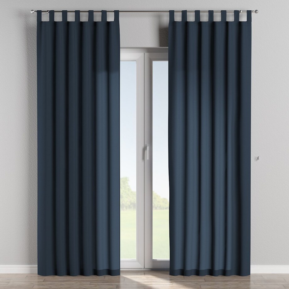 Zasłona na szelkach 1 szt. 130x260 granatowy