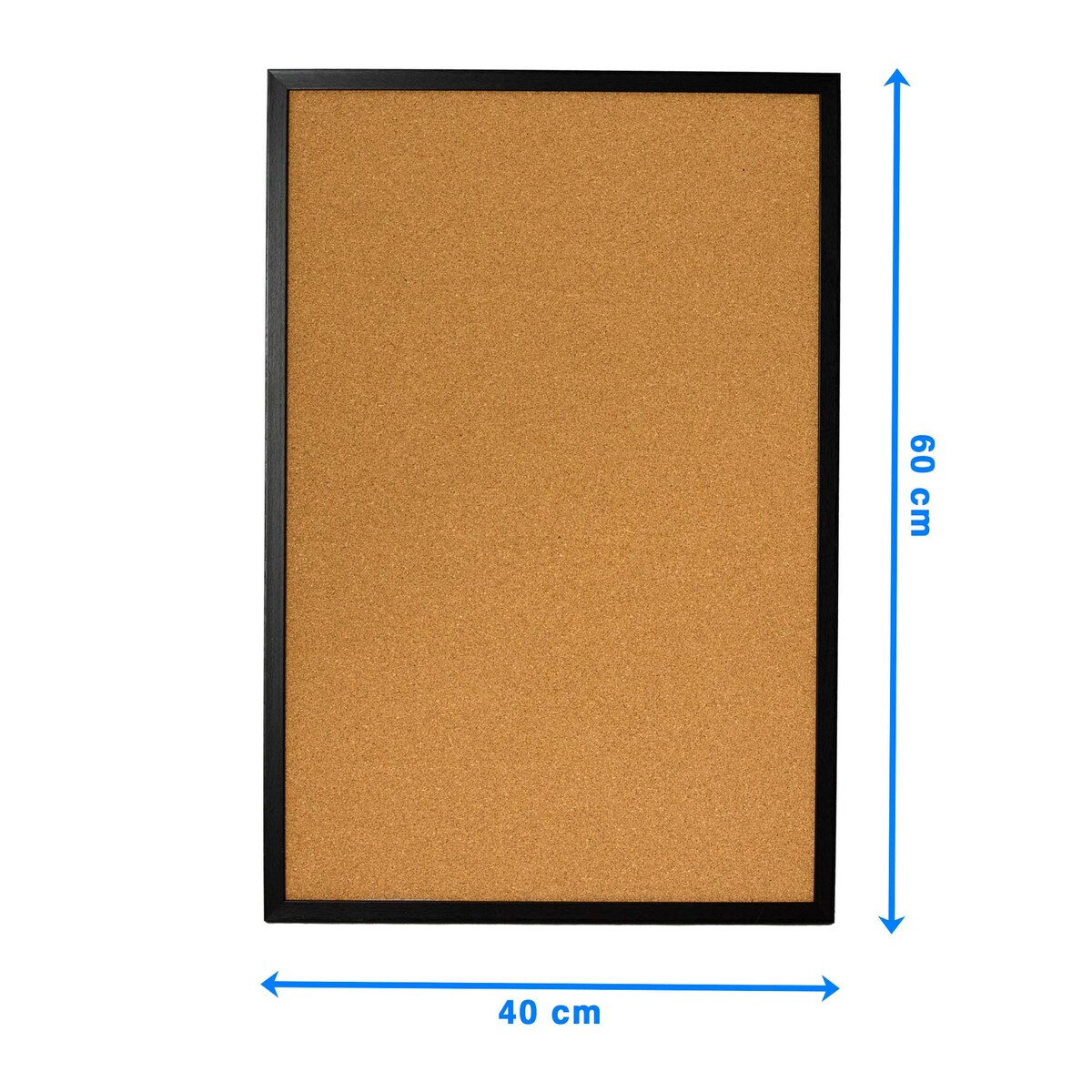 Tablica Korkowa Mała 40X60 Cm W Drewnianej Ramie Czarna